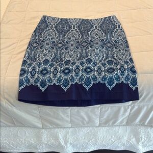 Talbots Blue Mini Pencil Skirt for Cocktail Nights